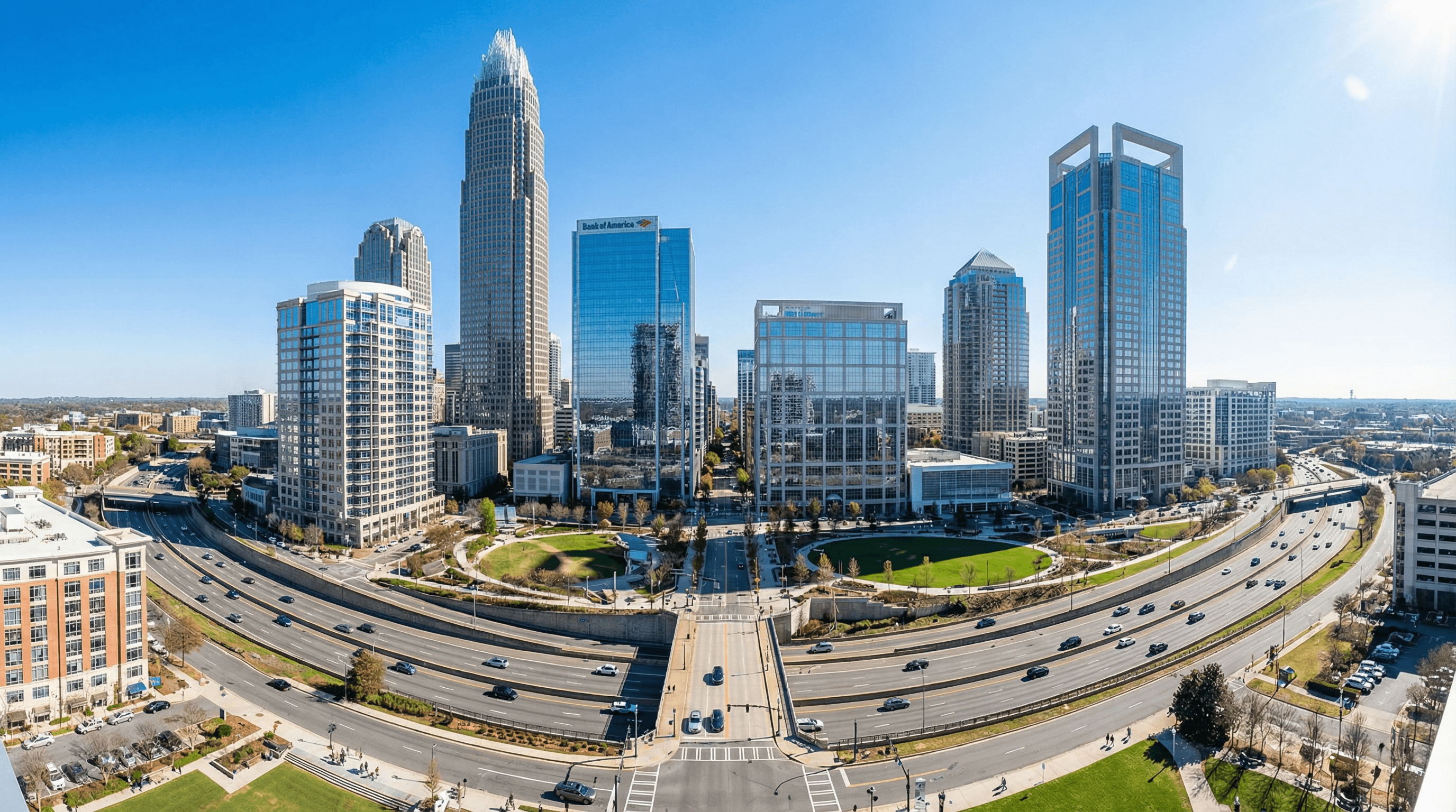 Uptown Charlotte skyline